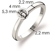 Ring Ti Sento Milano Woman in Silver Cristallo 1868ZI-14 - 1868ZI-10